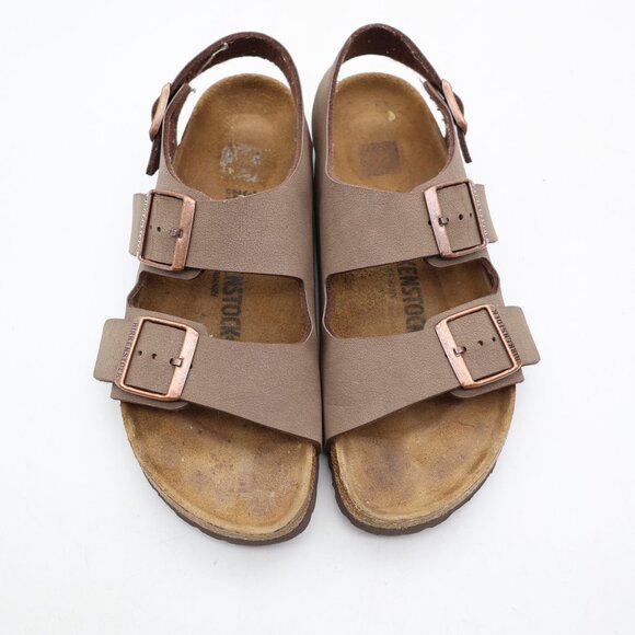 Birkinstock Milano Brown Biko Flor Strap Women’s Size EU 38 US 7 Buckle Sandals - Picture 2 of 12